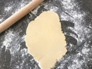 Rolled sugar cookie dough