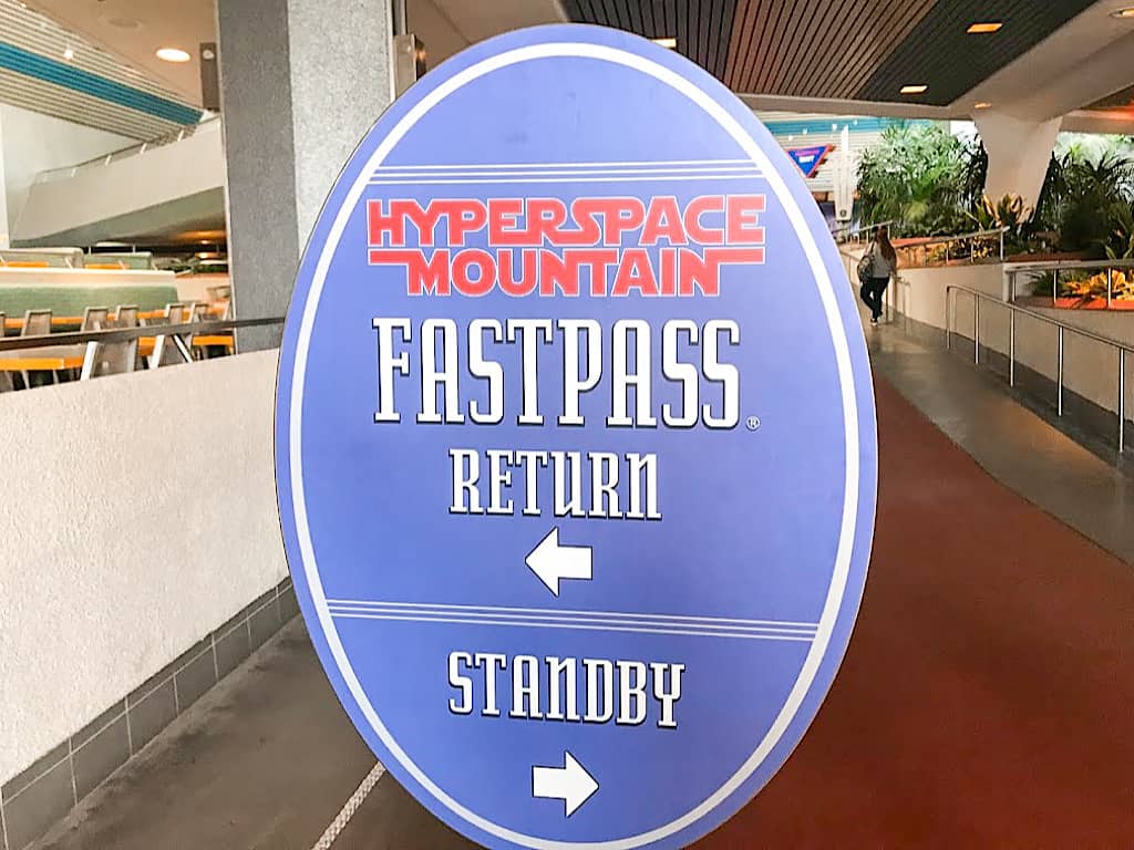 Space Mountain Fastpass Kiosk at Disneyland