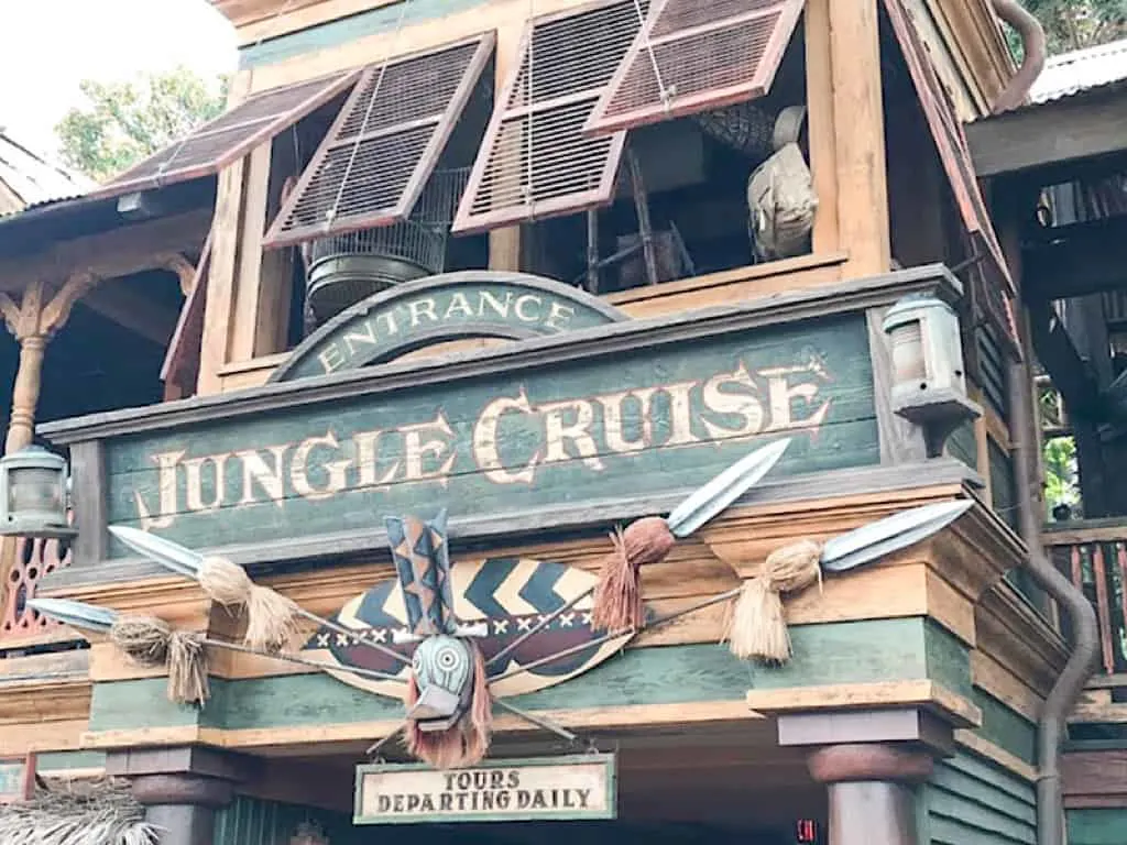 Jungle Cruise entrance at Disneyland in California