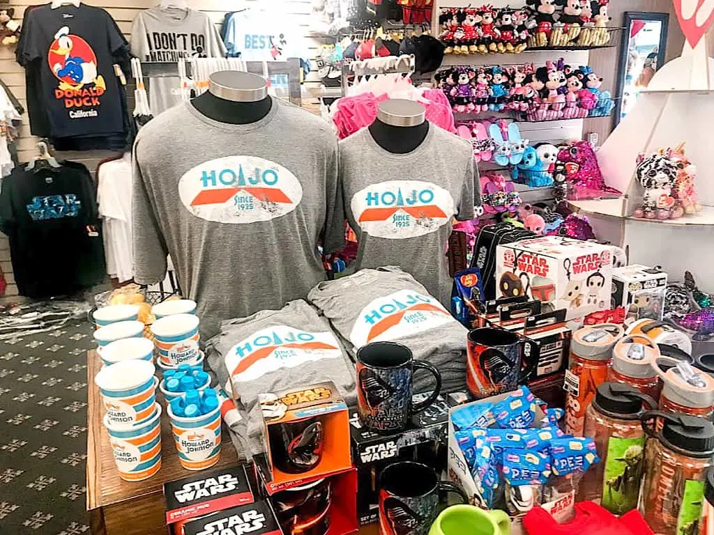 Souvenirs at the gift shop at HoJo Anaheim