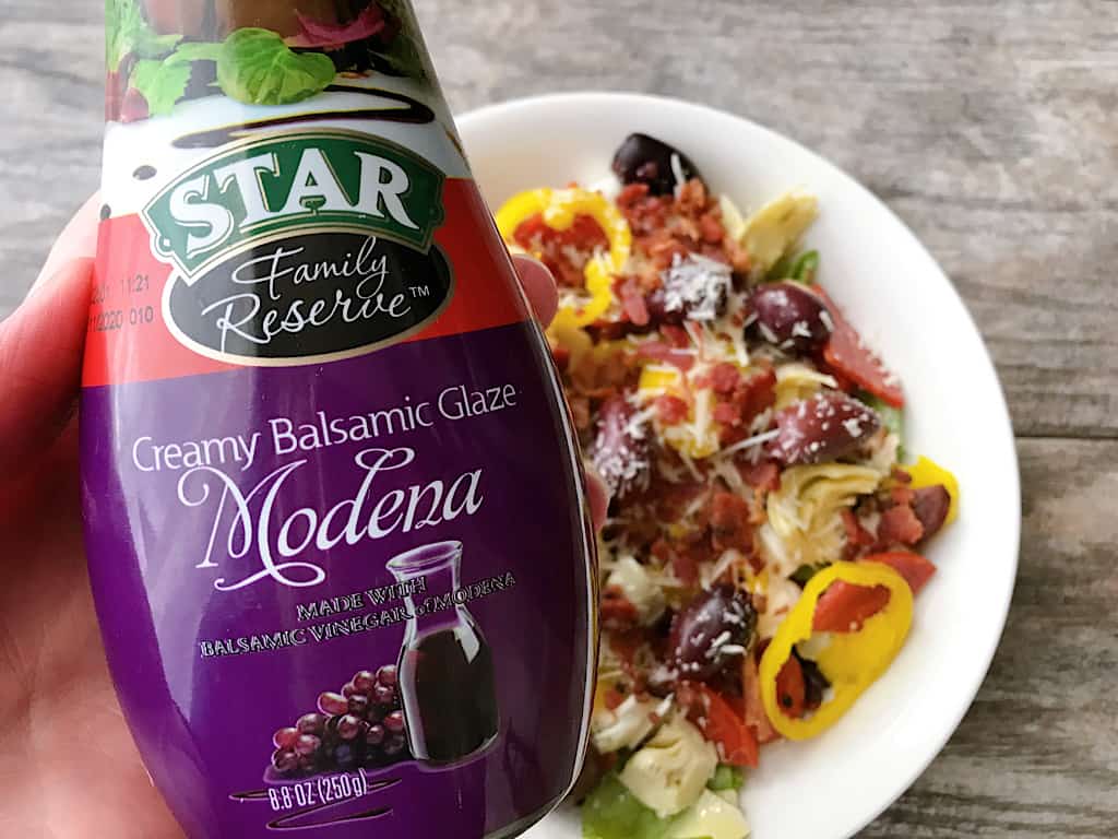 Balsamic Glaze and Italian Salad