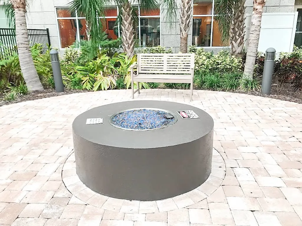 Outdoor Fire Pit at Homewood Suites Orlando