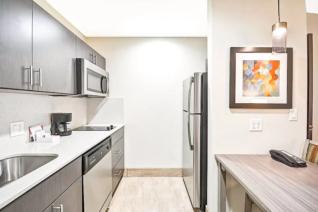 Kitchenette area in a suite at Homewood Suites Orlando Theme Parks