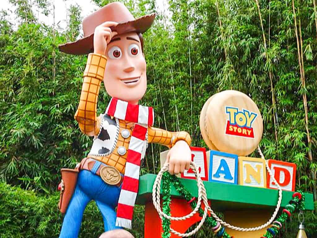 Woody at Toy Story Land in Florida