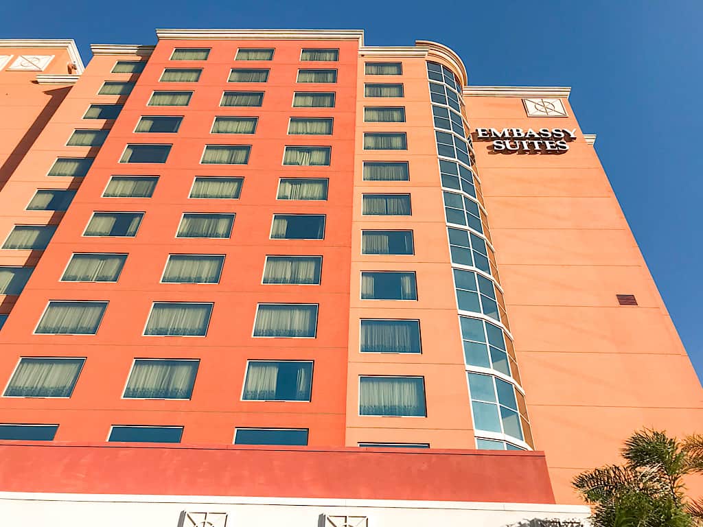 Outside view of Embassy Suites Anaheim South