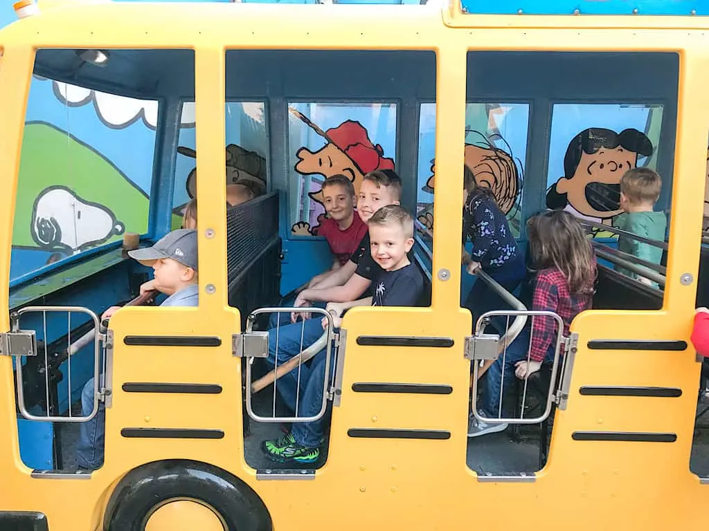 Camp Bus at Knott's Berry Farm with Kids