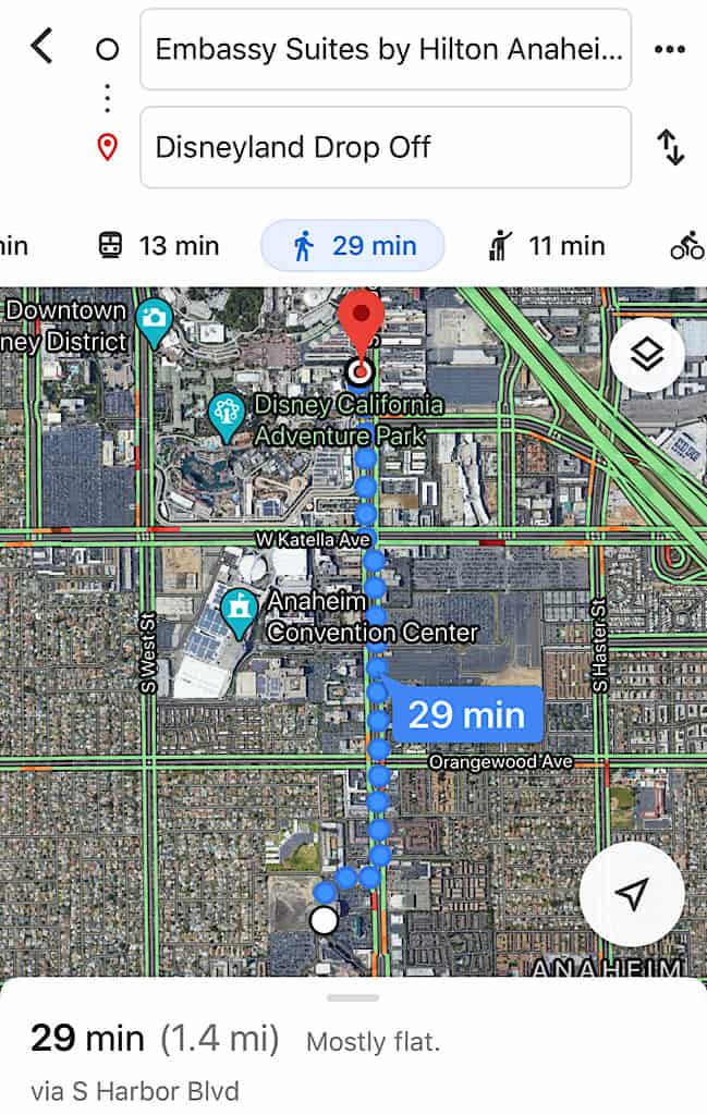 How to get to Disneyland from Embassy Suites Anaheim South