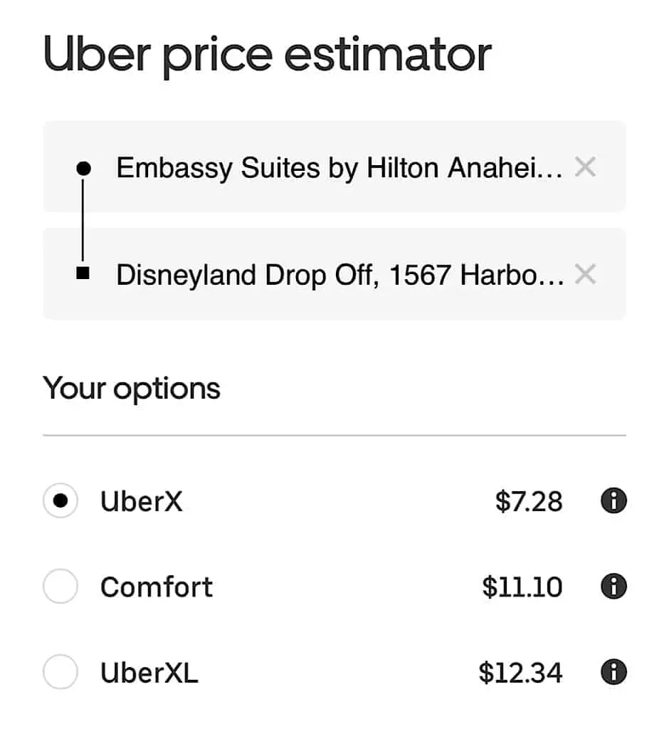 Uber Price Estimator