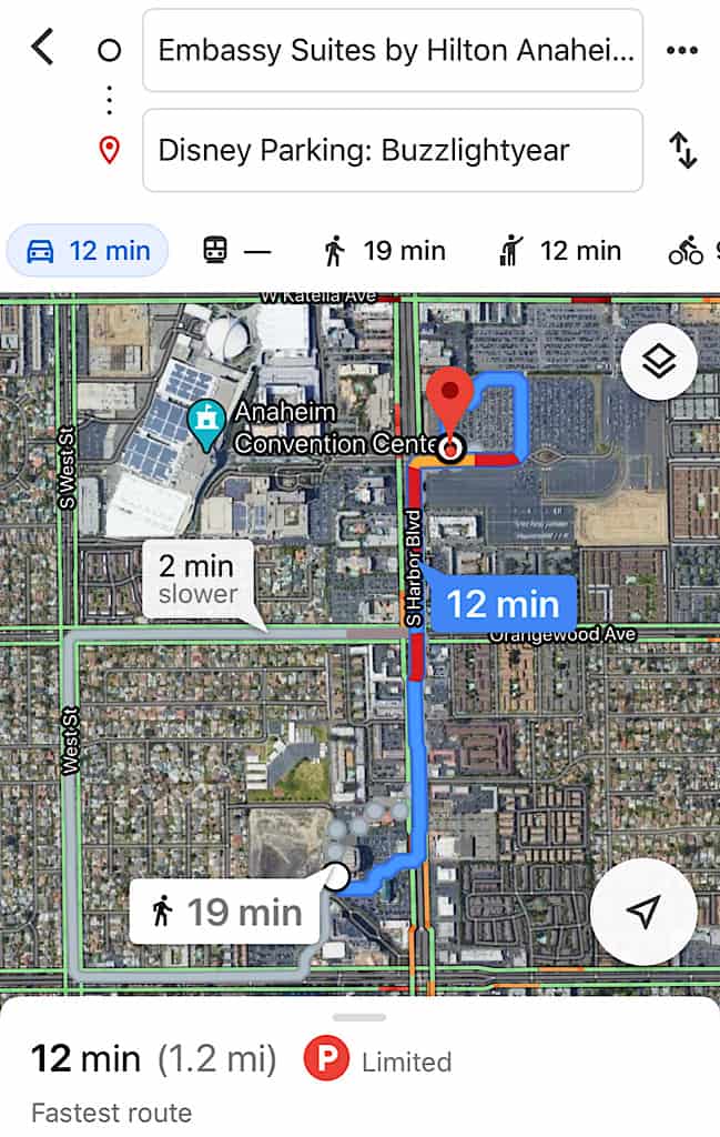 How to get to Disneyland from Embassy Suites Anaheim South