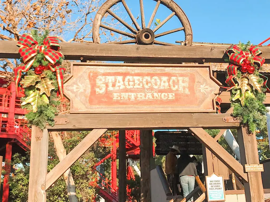 Stagecoach ride at Knott's Berry Farm