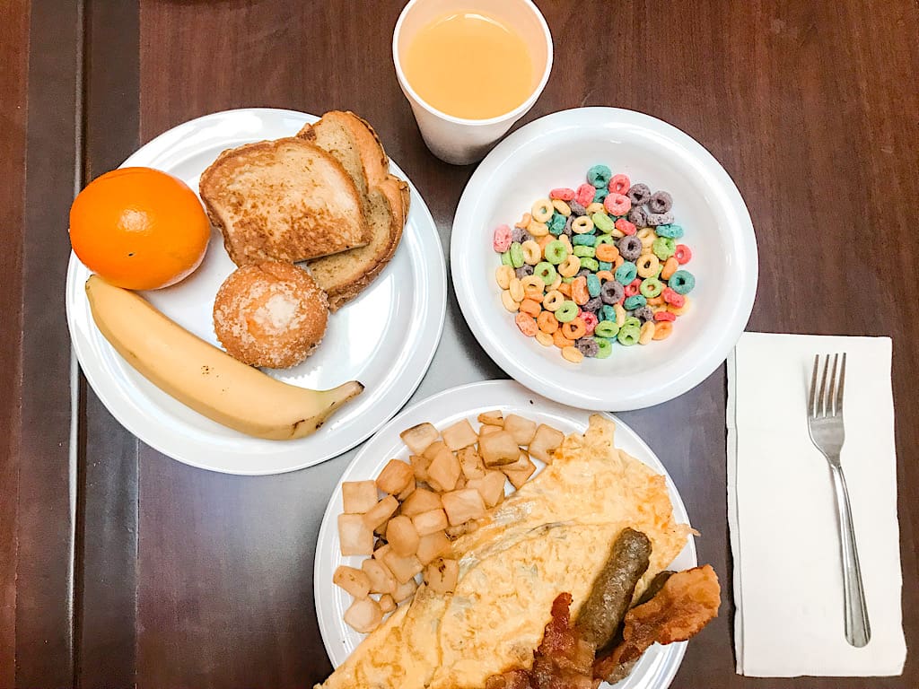 An assortment of breakfast items