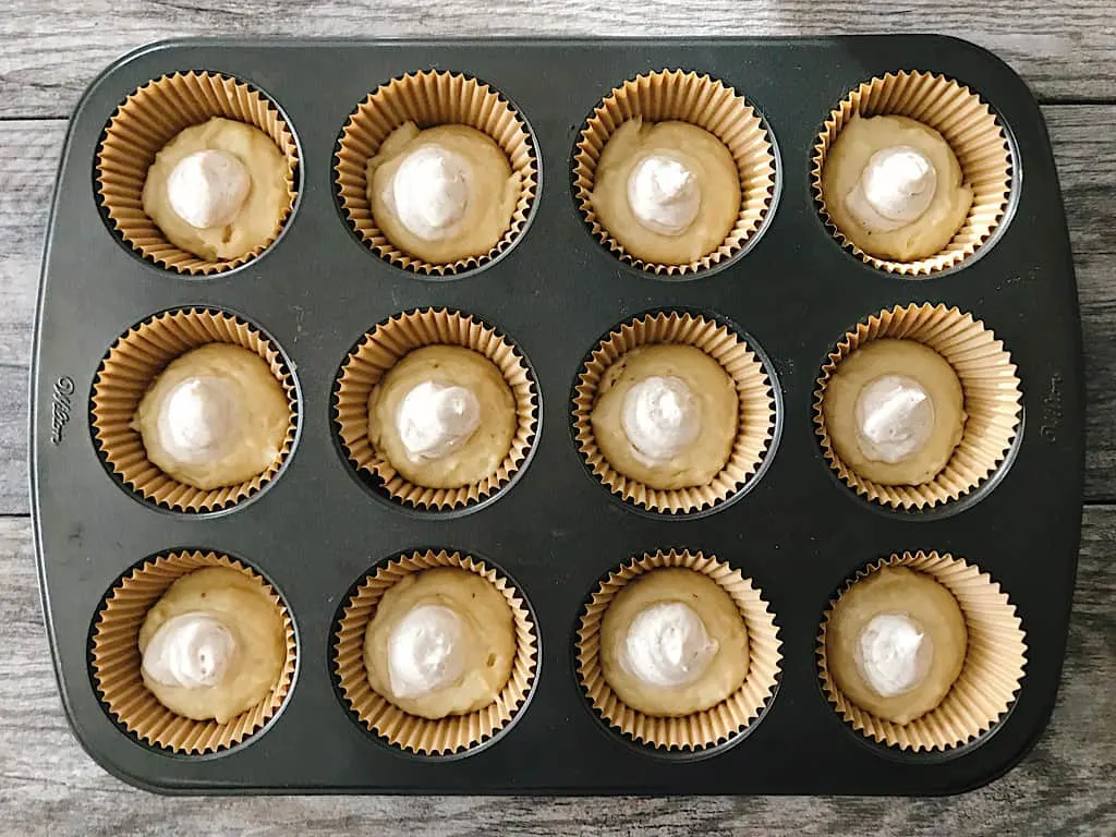 Cream filling for banana muffins