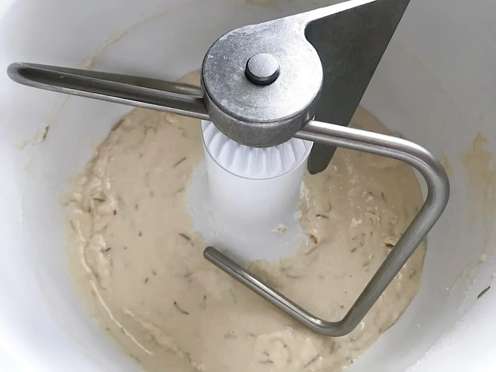 Dough hook attachment and bread ingredients