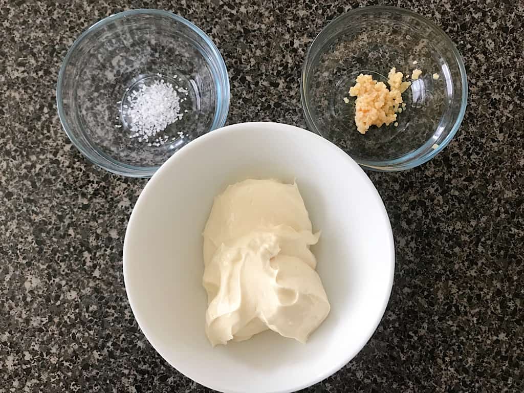 Ingredients for Garlic Spread