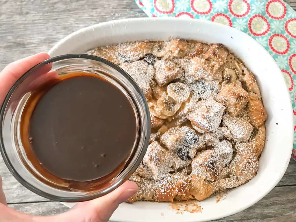 Hot fudge for french toast