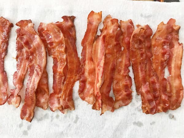 Crispy Oven Bacon Bacon baked in the oven