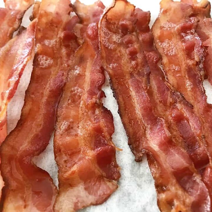 Bacon fresh from the oven