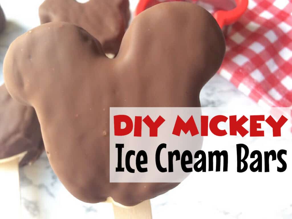 A homemade Mickey Ice Cream Bar