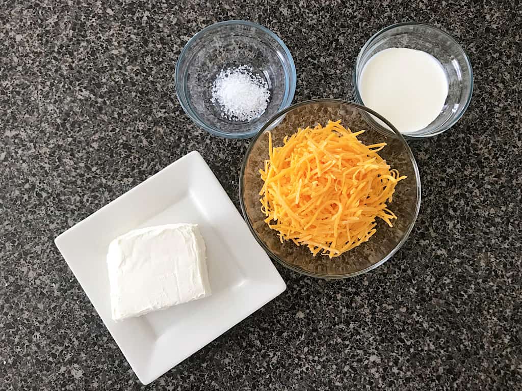 Ingredients for cream cheese spread