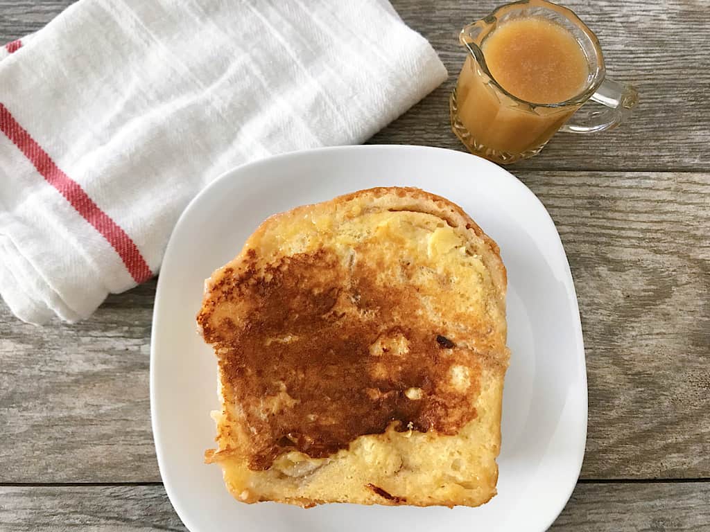 Kneader's French Toast and caramel syrup