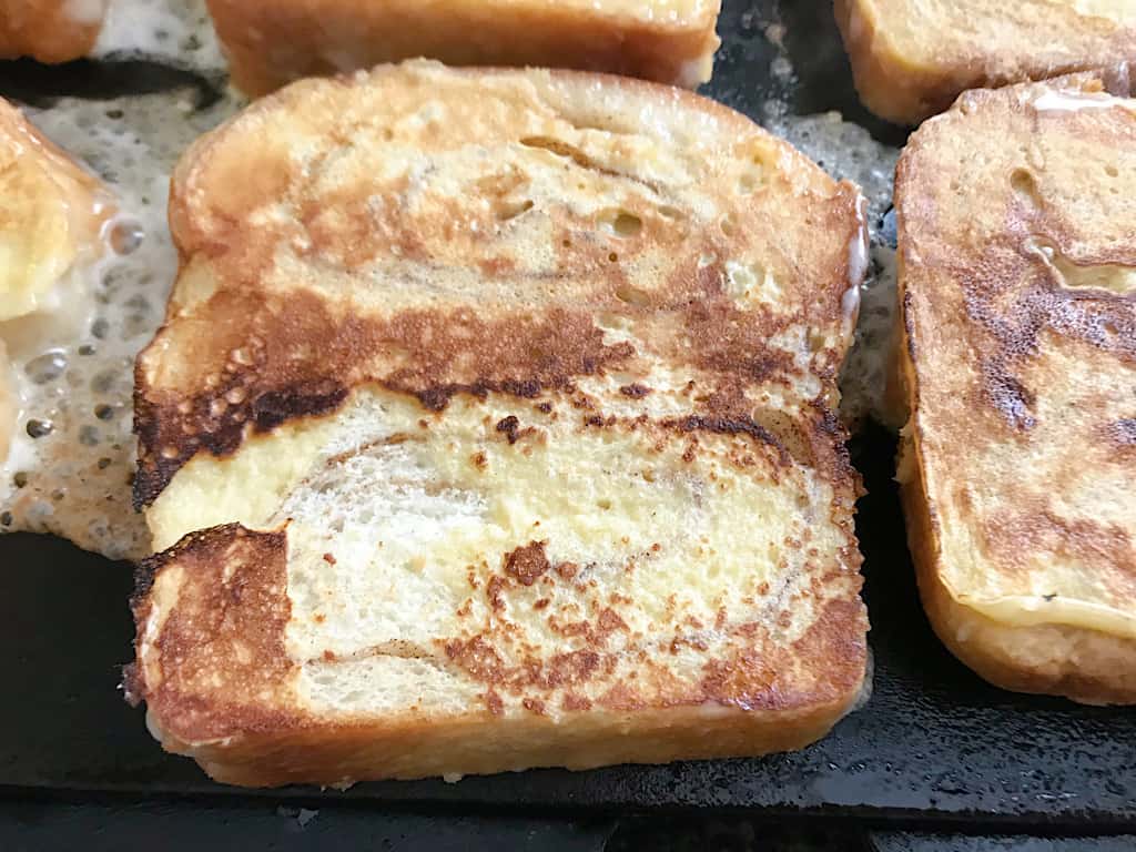 Cinnamon French Toast on a Griddle