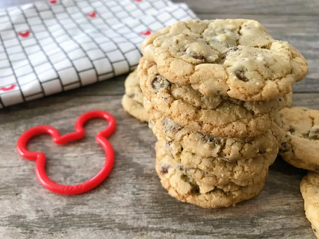 A stack of Grand Floridian Chocolate Chip Cookies