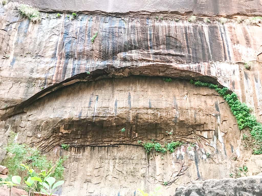 An arch along Riverwalk trail at Zion National Park