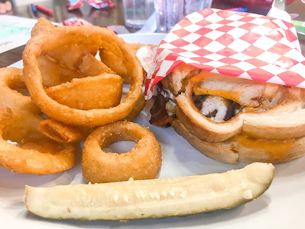 Bacon Ranch Grilled Cheese from Meme's Cafe in Springdale, Utah near Zion National Park