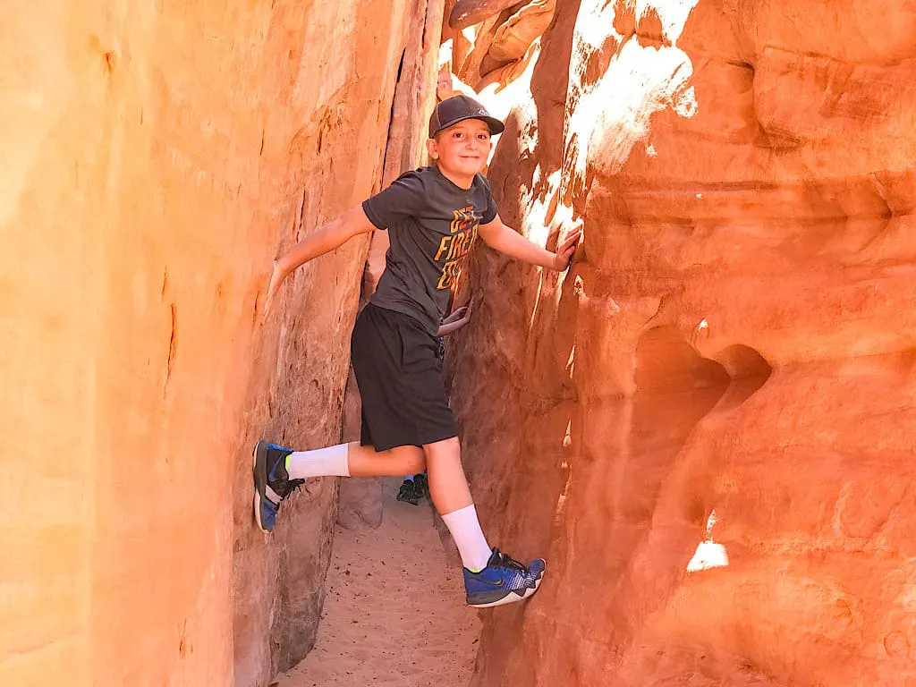 sand Dune Arch at Arches with Kids