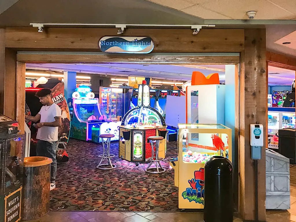 Arcade inside Great Wolf Lodge Washington