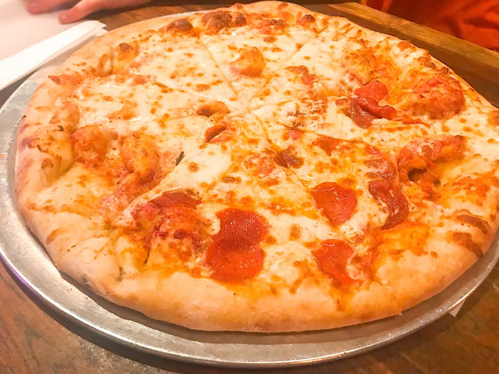 Pepperoni Pizza from Pinky G's Pizzeria in Jackson Hole, Wyoming