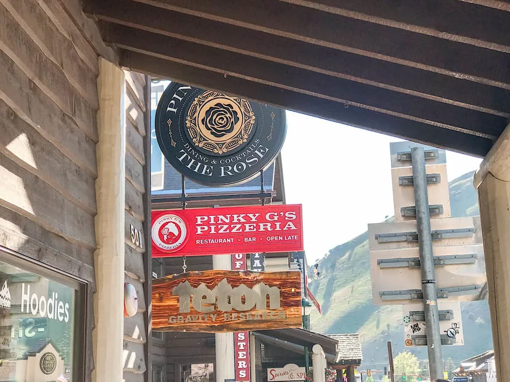 Pinky G's Pizzeria in Jackson Hole, Wyoming