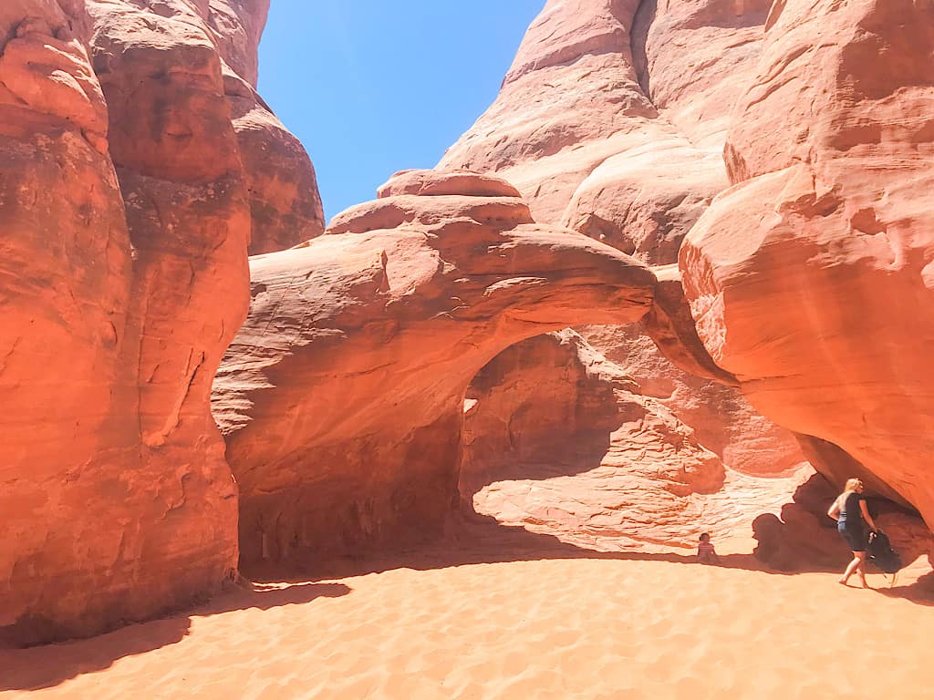 Sand Dune Arch at Arches National Park