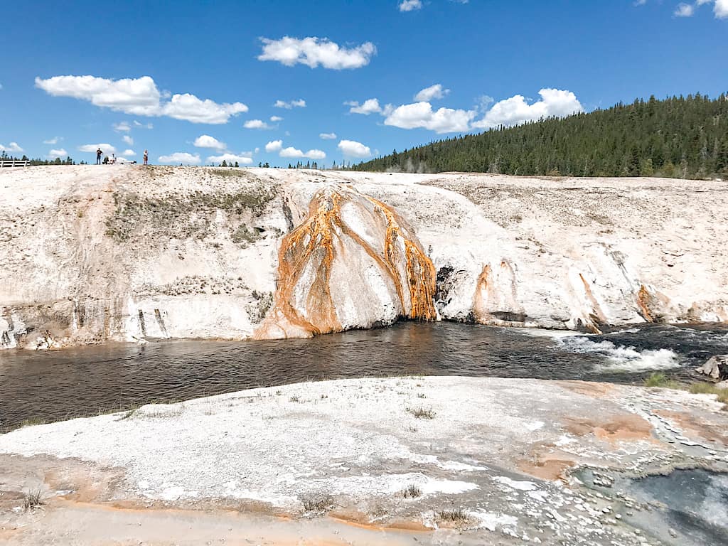 Area behind Old Faithful Yellowstone