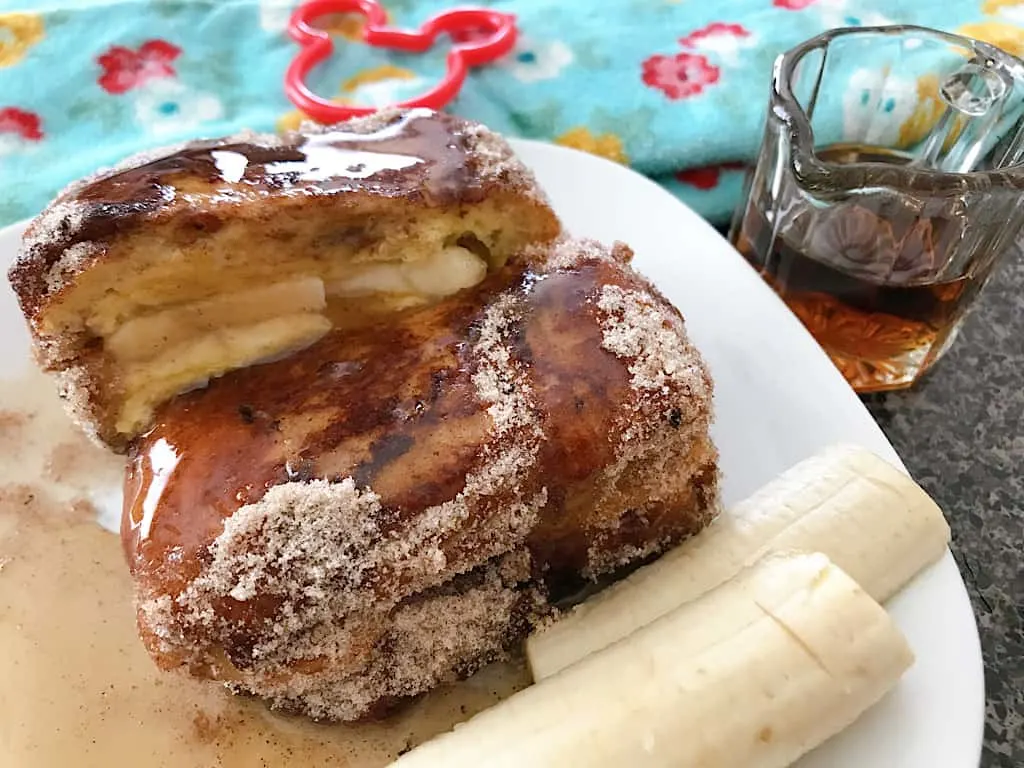 Tonga Toast covered in syrup