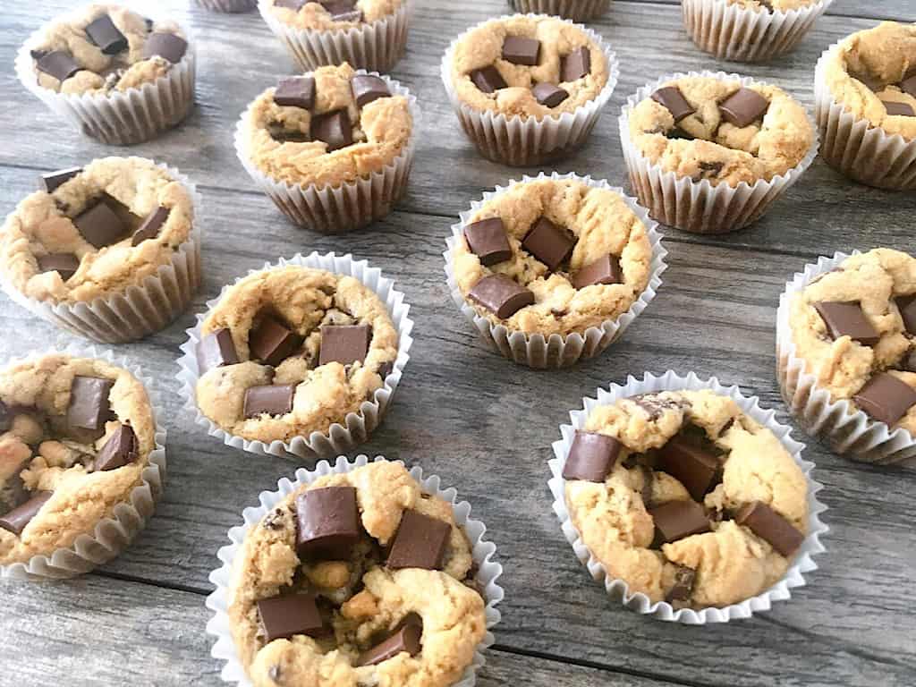 Chocolate Chip Cookies in muffin cups