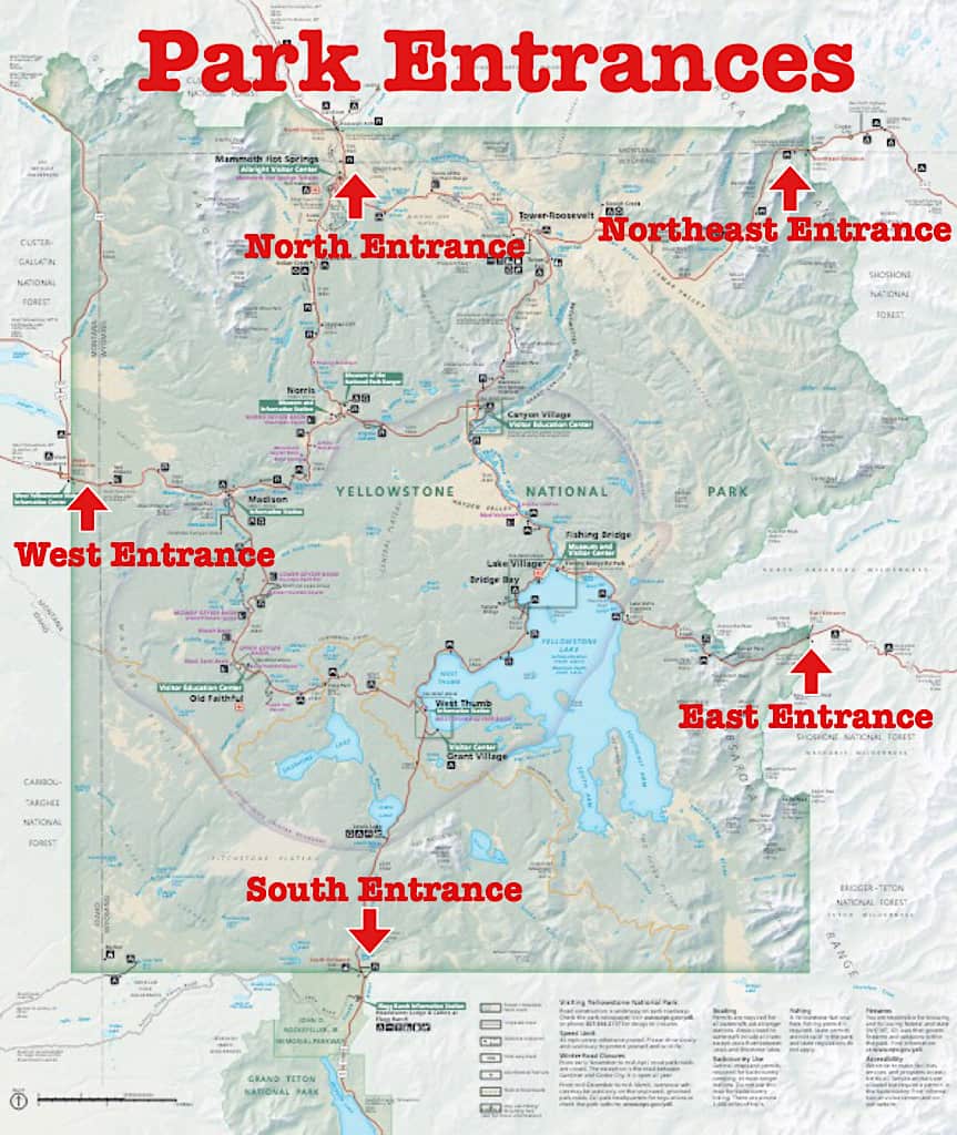 5 Entrances of Yellowstone National Park with Kids