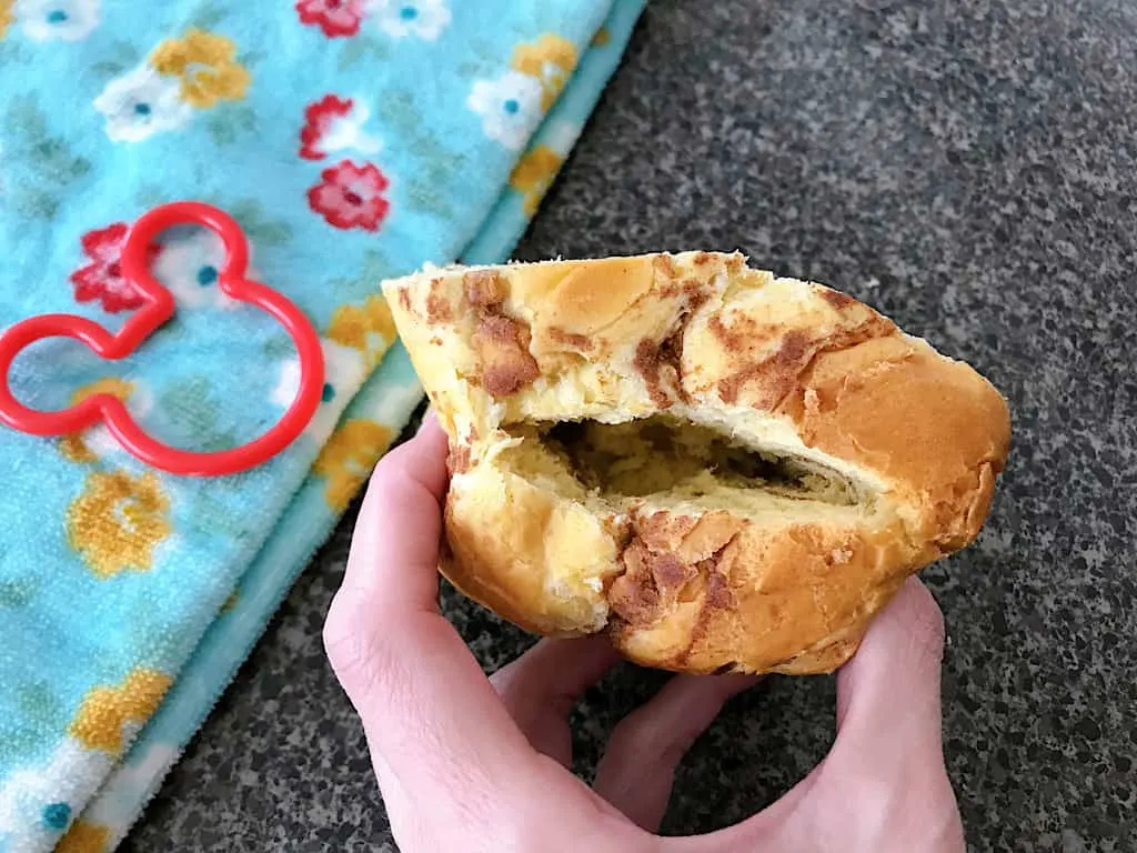 Use a knife to cut a slit into the top of each slice, but don't cut all the way through. You are basically cutting out a little pocket in the bread.