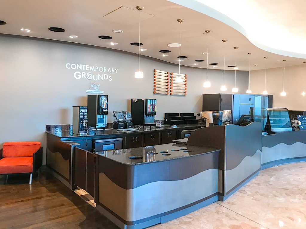 Coffee stand in the lobby of Disney's Contemporary Resort