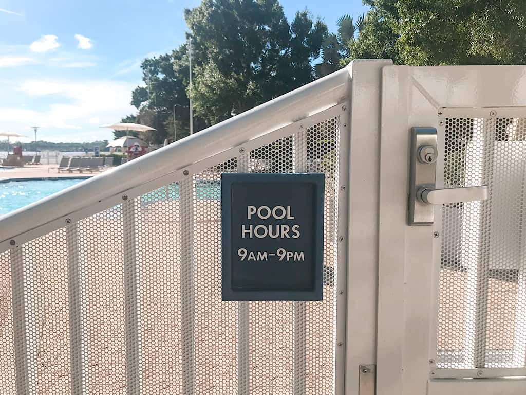 Disney's Contemporary Resort Pool Hours