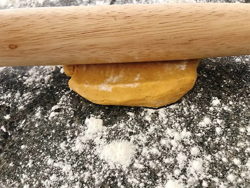 dough on counter