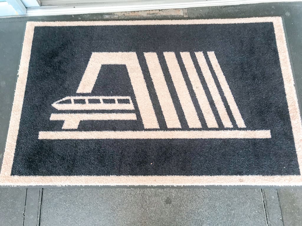 Rug at entrance of Contemporary at Disney World