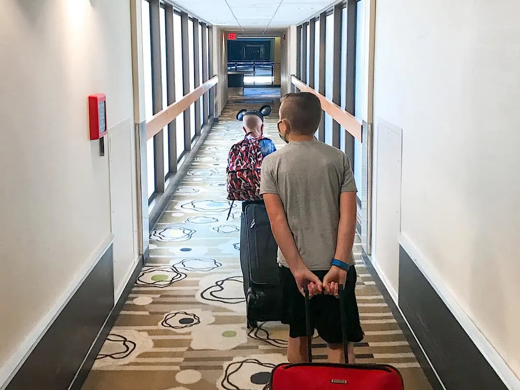 Hallway of Disney's Contemporary Resort