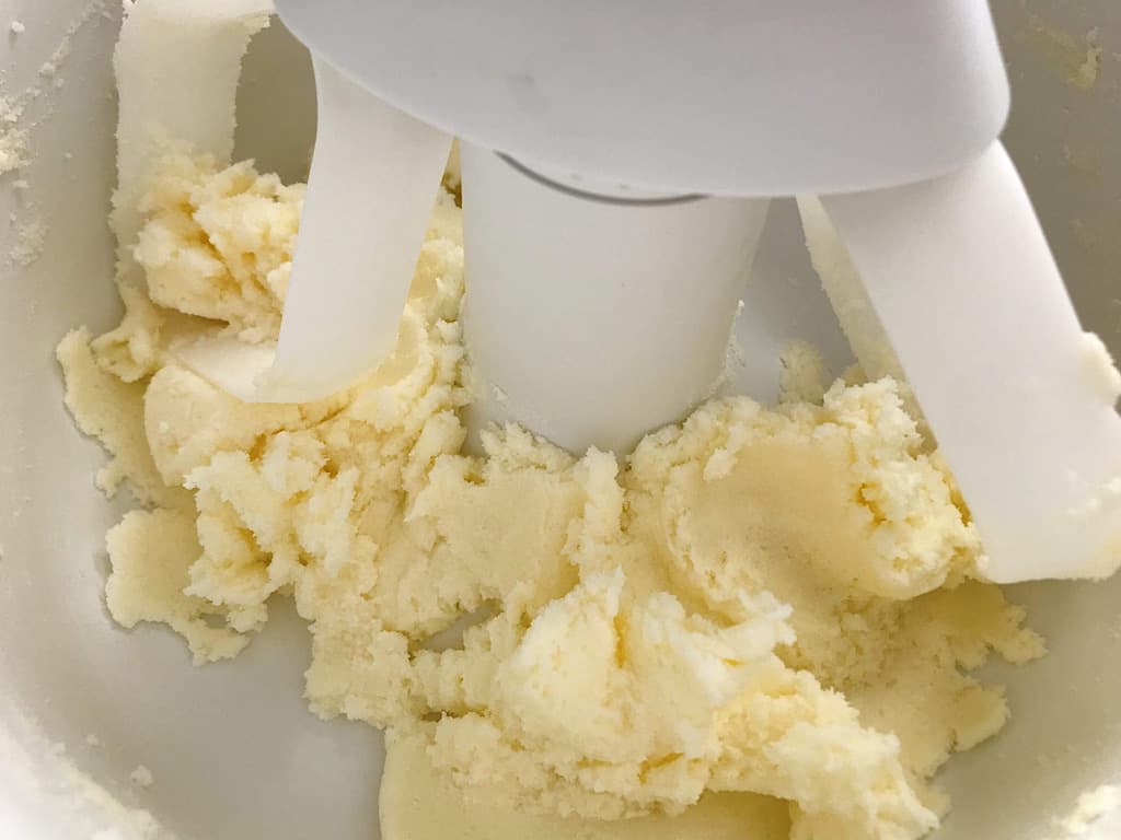 butter in mixer