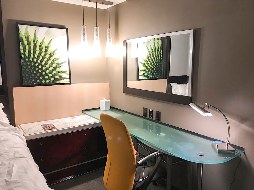 Corner Desk in Disney's Contemporary Resort Garden Tower Room