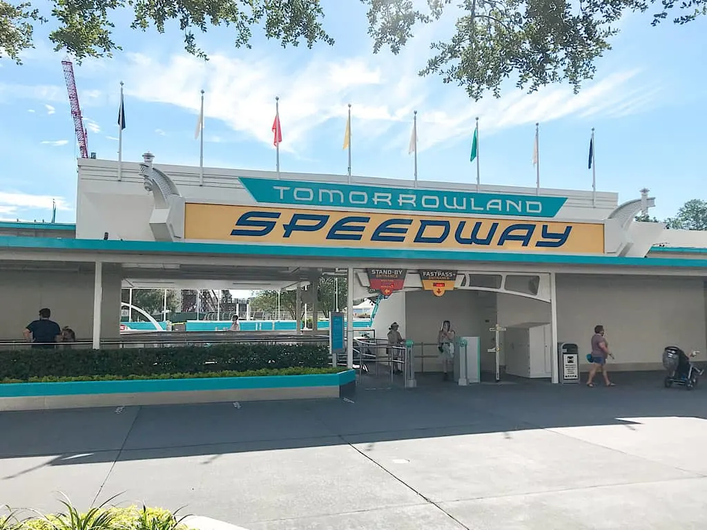 Tomorrowland Speedway at Disney World