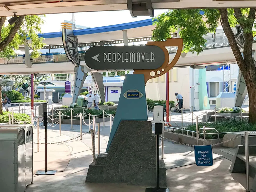 Entrance to Tomorrowland Transit Authority People Mover