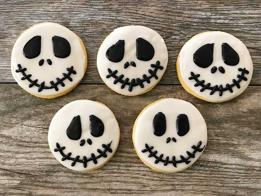 jack skellington pumpkin spice cookies