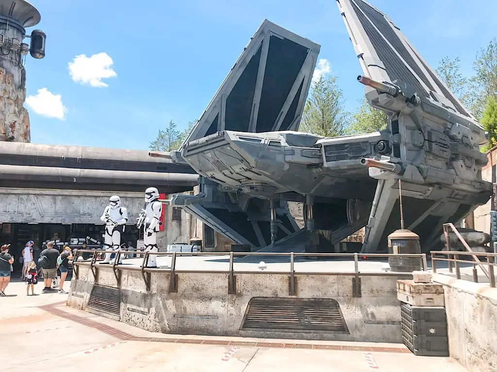 Storm Troopers in Star Wars: Galaxy's Edge at Disney World