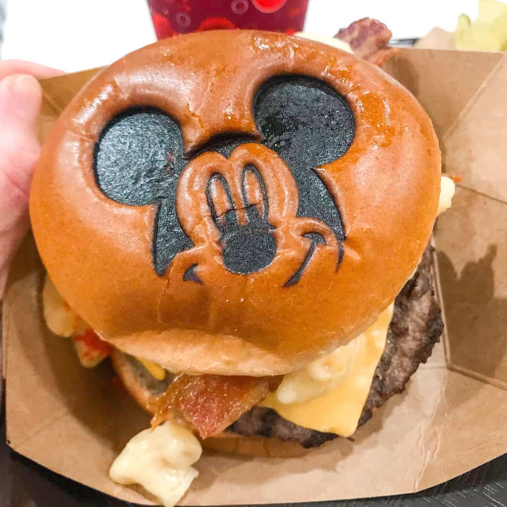 Mickey Mouse Cheeseburger from Cosmic Ray's Starlight Cafe